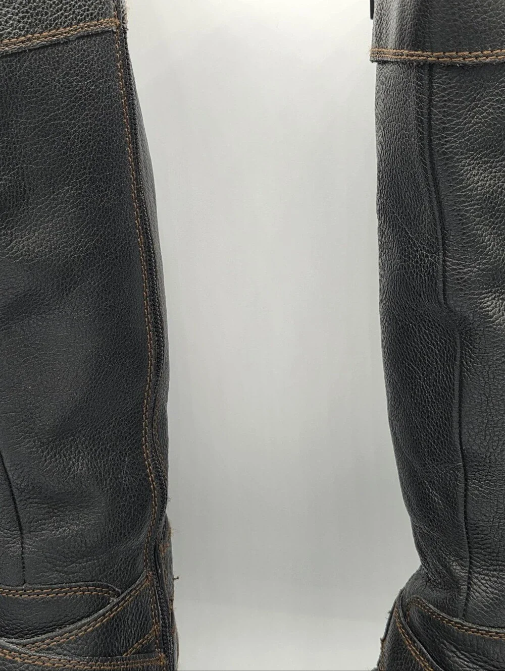 BOC Dark Brown Tall Leather Over-the-Knee Buckle Boots